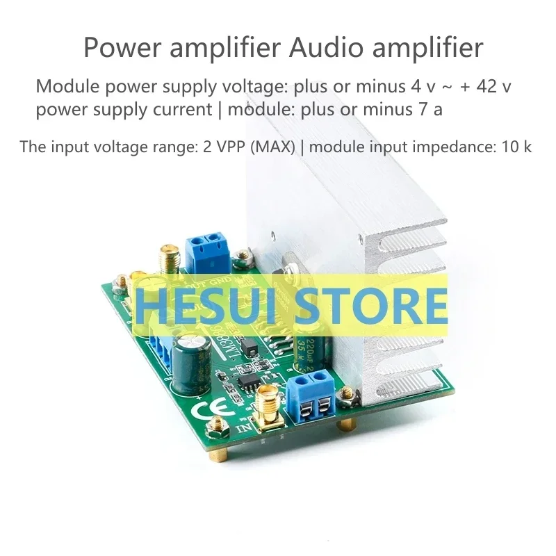 LM3886 Low frequency power amplifier module power amplifier board audio amplifier OPA445 high voltage version
LM3886 Low frequency power amplifier module power amplifier board audio amplifier OPA445 high voltage version