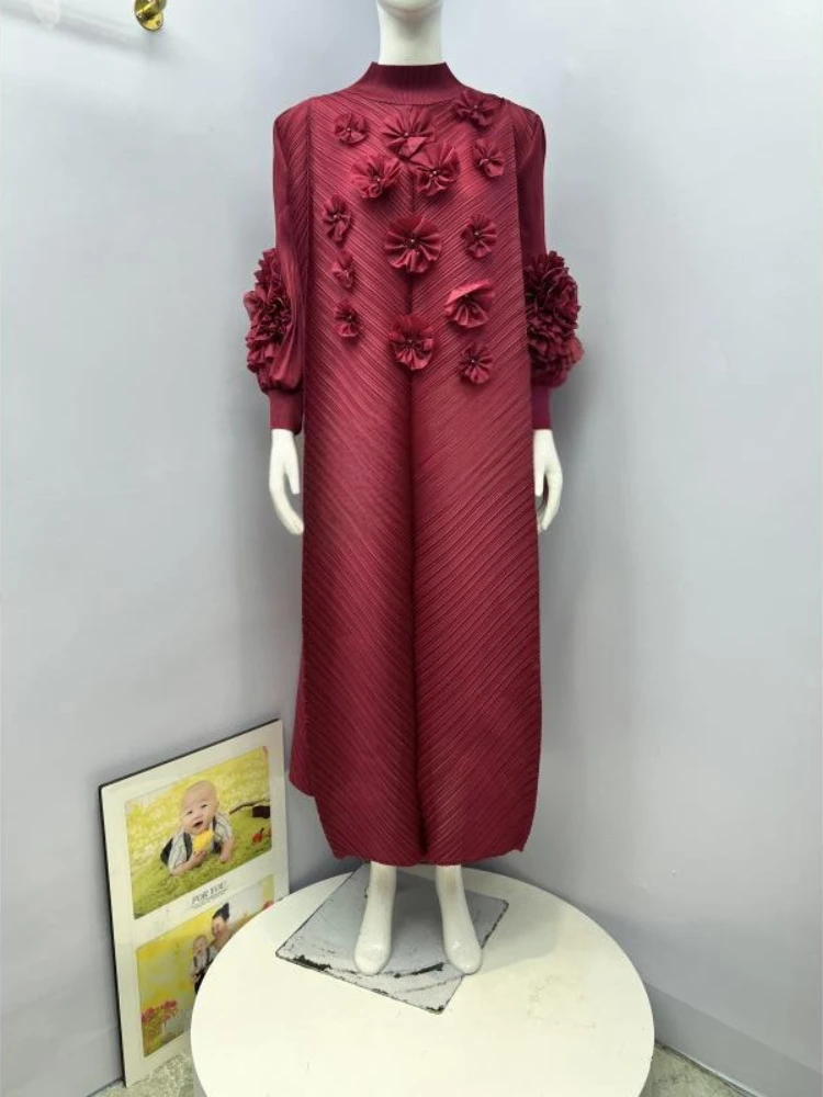 Miyake Fashion Pleated Loose Dress 2025 Three-dimensional Flower Temperament Elegant Loose Women's Long Dresses
Miyake Fashion Pleated Loose Dress 2025 Three-dimensional Flower Temperament Elegant Loose Women's Long Dresses
