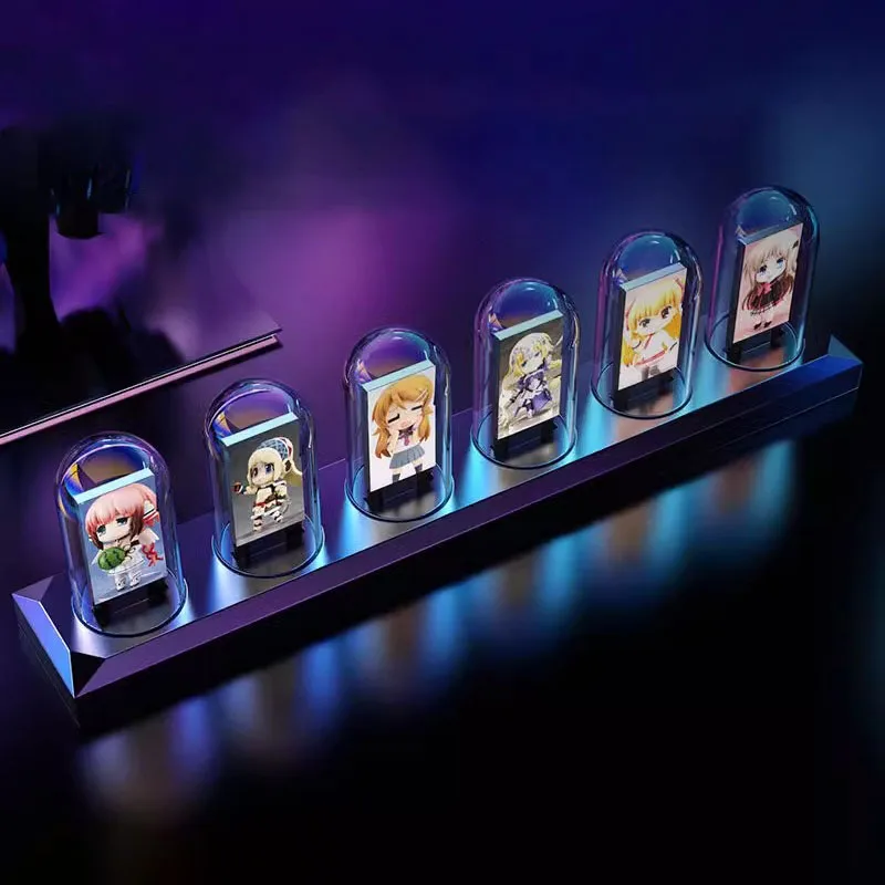 RGB Nixie Tube Clock LED Glows IPS Color Screen DIY Analog Digital Tube Night Lights Gaming Desktop Home Decoration Gift Idea
RGB Nixie Tube Clock LED Glows IPS Color Screen DIY Analog Digital Tube Night Lights Gaming Desktop Home Decoration Gift Idea