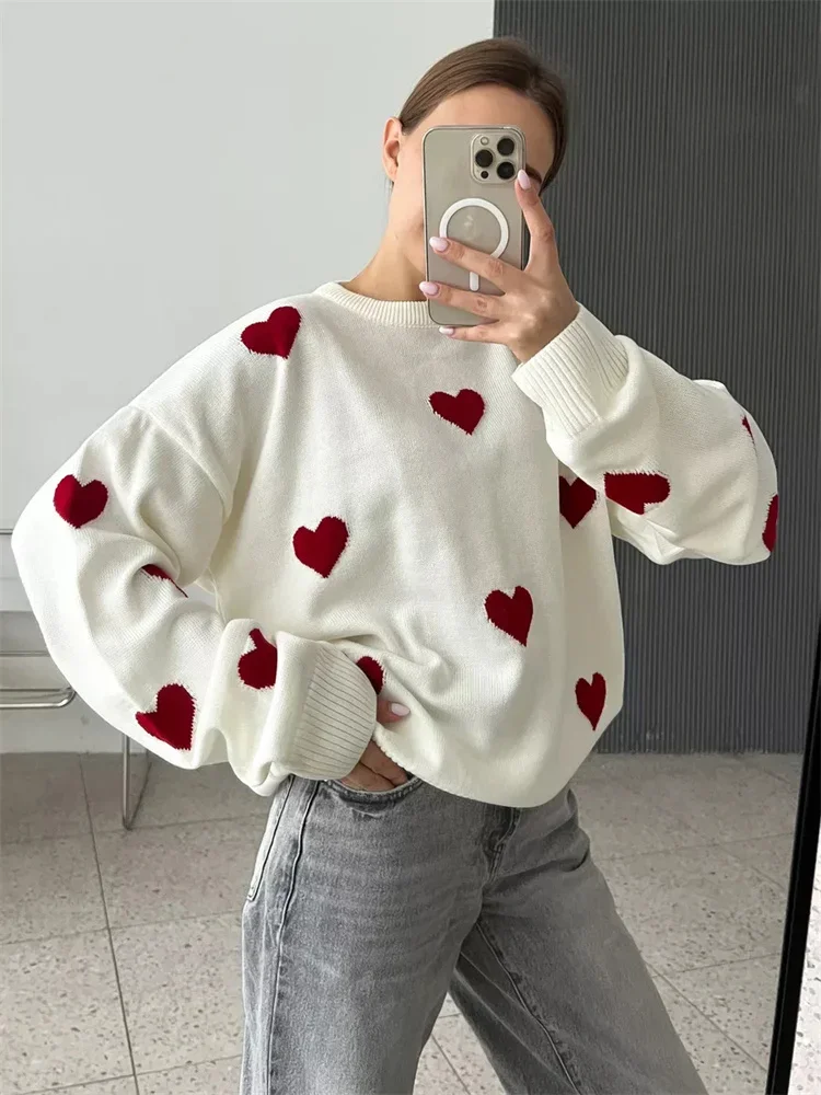 Knitwear Sweater Pullover Female Autumn Loose Fashion Patchwork Long Sleeve Casual Knit Streetwear Women Contrast Pullover
Knitwear Sweater Pullover Female Autumn Loose Fashion Patchwork Long Sleeve Casual Knit Streetwear Women Contrast Pullover
