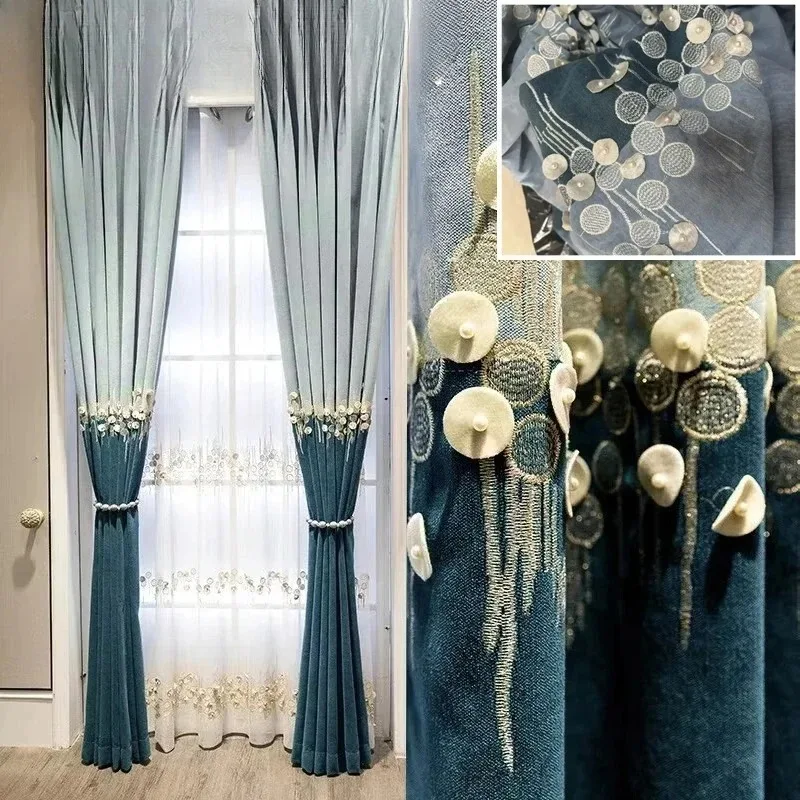 Custom Size Luxury Modern European Romantic Curtains for Living Elegant Decorative Villa Bedroom Curtain Pink Tulle Fashion 
Custom Size Luxury Modern European Romantic Curtains for Living Elegant Decorative Villa Bedroom Curtain Pink Tulle Fashion