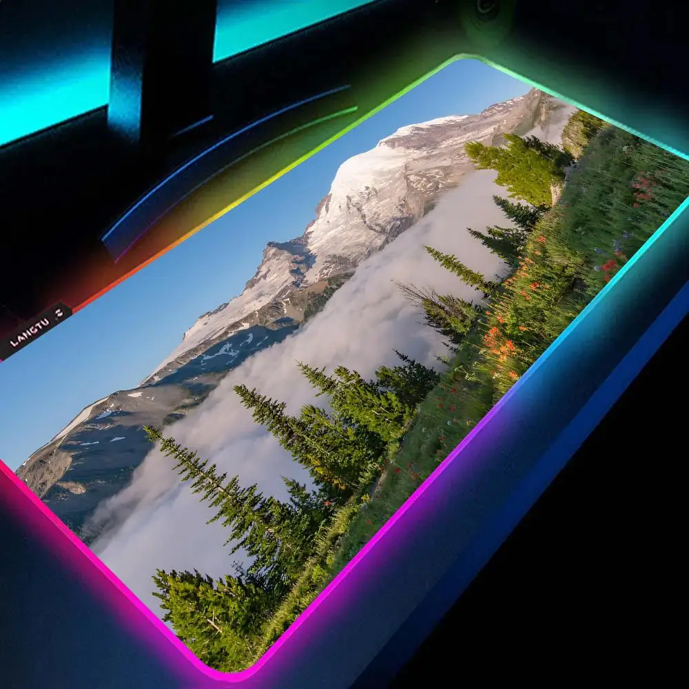 Mountains Mouse Pad RGB Large Gaming Mouse Pad Non-slip Rubber Base Keyboard Pad Extra Large Luminous LED Mouse Pad
Mountains Mouse Pad RGB Large Gaming Mouse Pad Non-slip Rubber Base Keyboard Pad Extra Large Luminous LED Mouse Pad