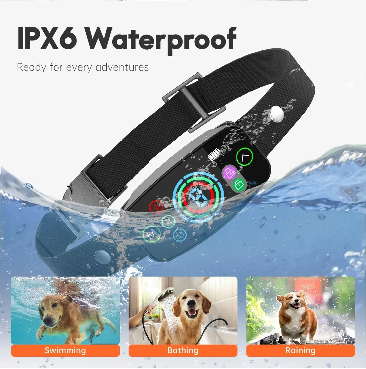 Smart Anti-Barking Dog Collar, 8 Sensitivity Levels Barking Stopper, IP67 Waterproof Rechargeable Electronic Fence for Dogs
Smart Anti-Barking Dog Collar, 8 Sensitivity Levels Barking Stopper, IP67 Waterproof Rechargeable Electronic Fence for Dogs