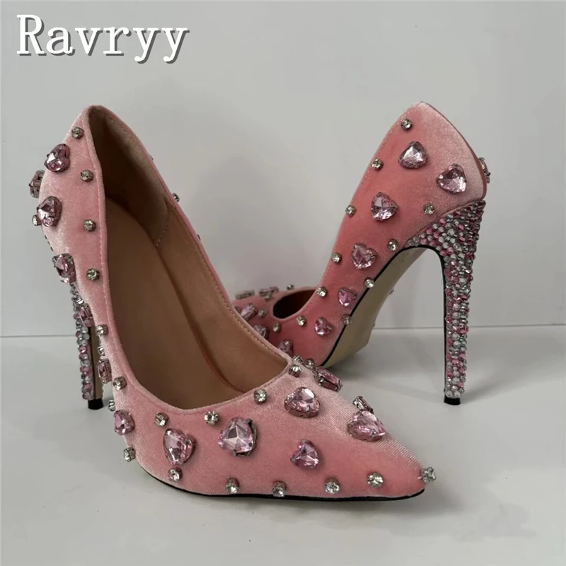 Luxury Pink Suede Rhinestone Wedding Shoes Women Elegant Pointed Toe Thin High Heels Pumps Party Dress Stiletto Shoes
Luxury Pink Suede Rhinestone Wedding Shoes Women Elegant Pointed Toe Thin High Heels Pumps Party Dress Stiletto Shoes