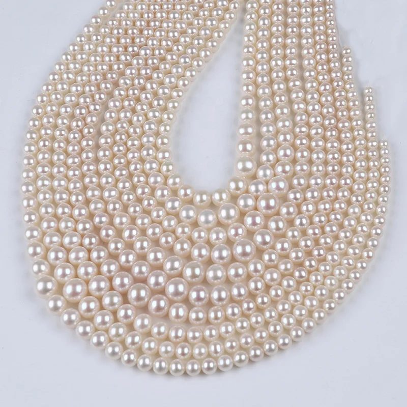 3.5-9.5mm AAAA Natural White Freshwater Pearl Round Shaped Jewelry Diy Loose Pearls Bead strand
3.5-9.5mm AAAA Natural White Freshwater Pearl Round Shaped Jewelry Diy Loose Pearls Bead strand