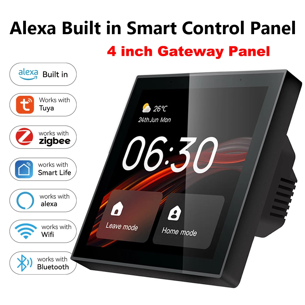2026 Golden Security TPP01 4 Inch Touch Screen Tuya Smart Home Zigbee Gateway Mesh Center Control Panel With Built In Alexa
2026 Golden Security TPP01 4 Inch Touch Screen Tuya Smart Home Zigbee Gateway Mesh Center Control Panel With Built In Alexa