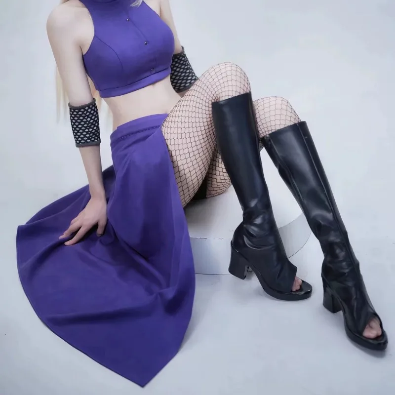 Yamanaka Ino Cosplay Shoes Costume For Women Halloween Carnival Party Black Boots
Yamanaka Ino Cosplay Shoes Costume For Women Halloween Carnival Party Black Boots
