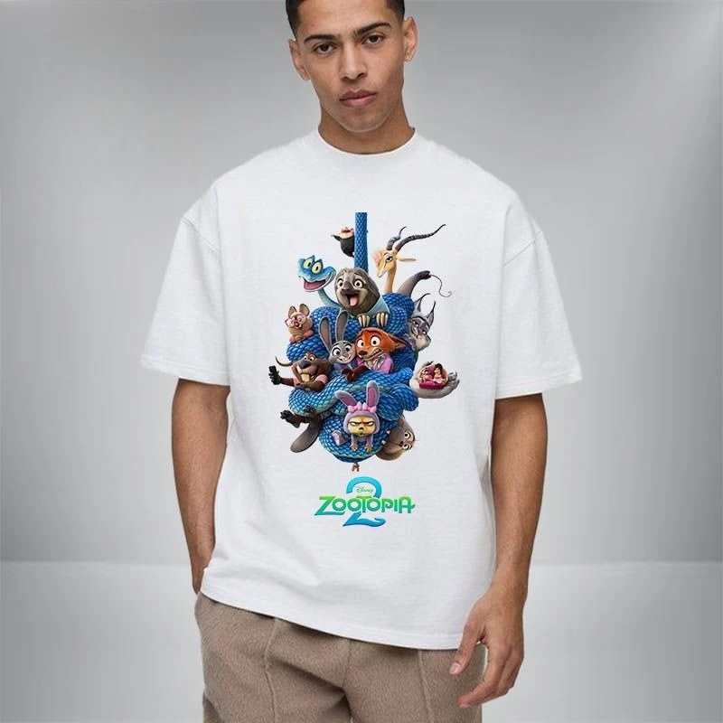 The new poster of Zootopia 2 features a loose comfortable and casual pure cotton T-shirt for both men and women
The new poster of Zootopia 2 features a loose comfortable and casual pure cotton T-shirt for both men and women