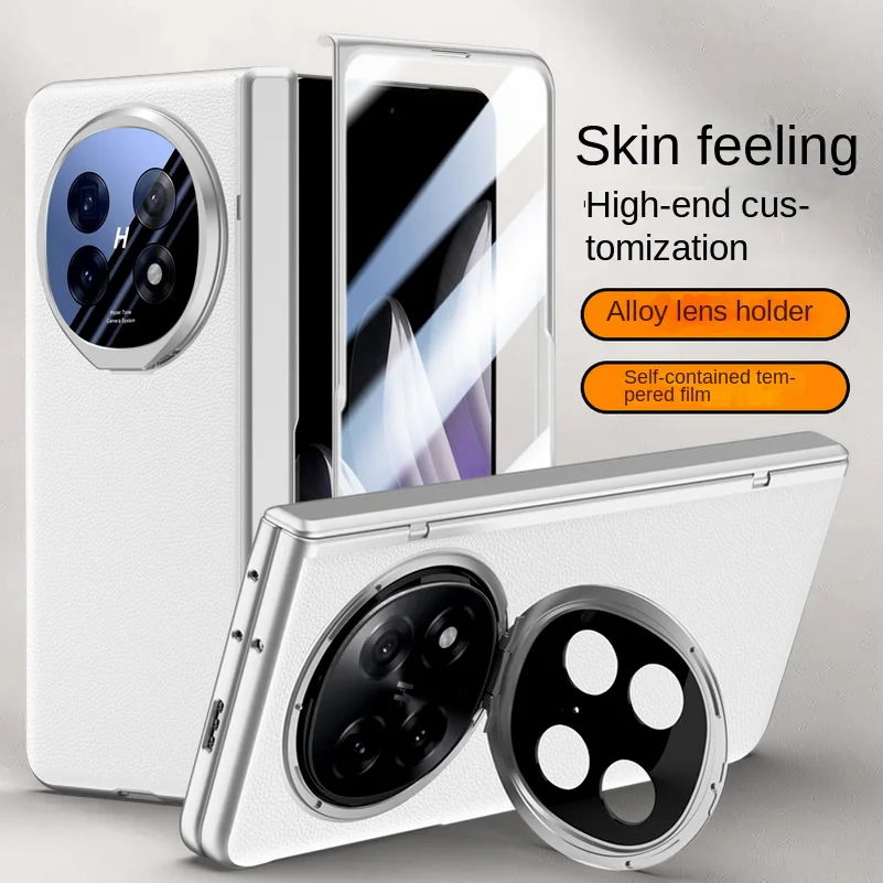 Leather With Privacy Screen Tempered Glass Protector Case For OPPO Find N5 All-inclusive Spring Hinged Camera Holder Cover +
Leather With Privacy Screen Tempered Glass Protector Case For OPPO Find N5 All-inclusive Spring Hinged Camera Holder Cover +