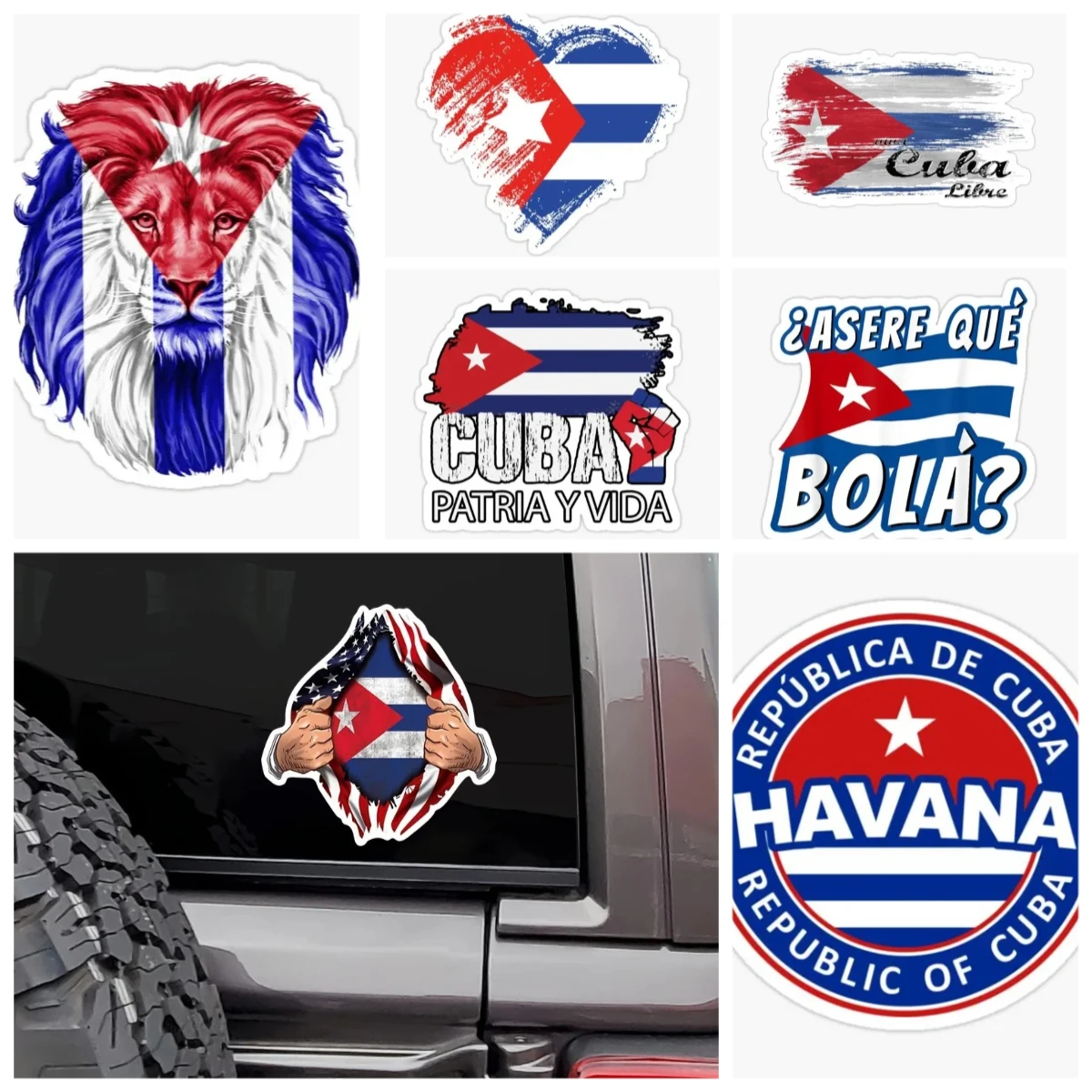 Cuba Flag Car Stickers Vinyl Decal - Patriotic Cuban Vinyl for Truck Motorcycle Bumper, Waterproof UV Resistant Accessories
Cuba Flag Car Stickers Vinyl Decal - Patriotic Cuban Vinyl for Truck Motorcycle Bumper, Waterproof UV Resistant Accessories