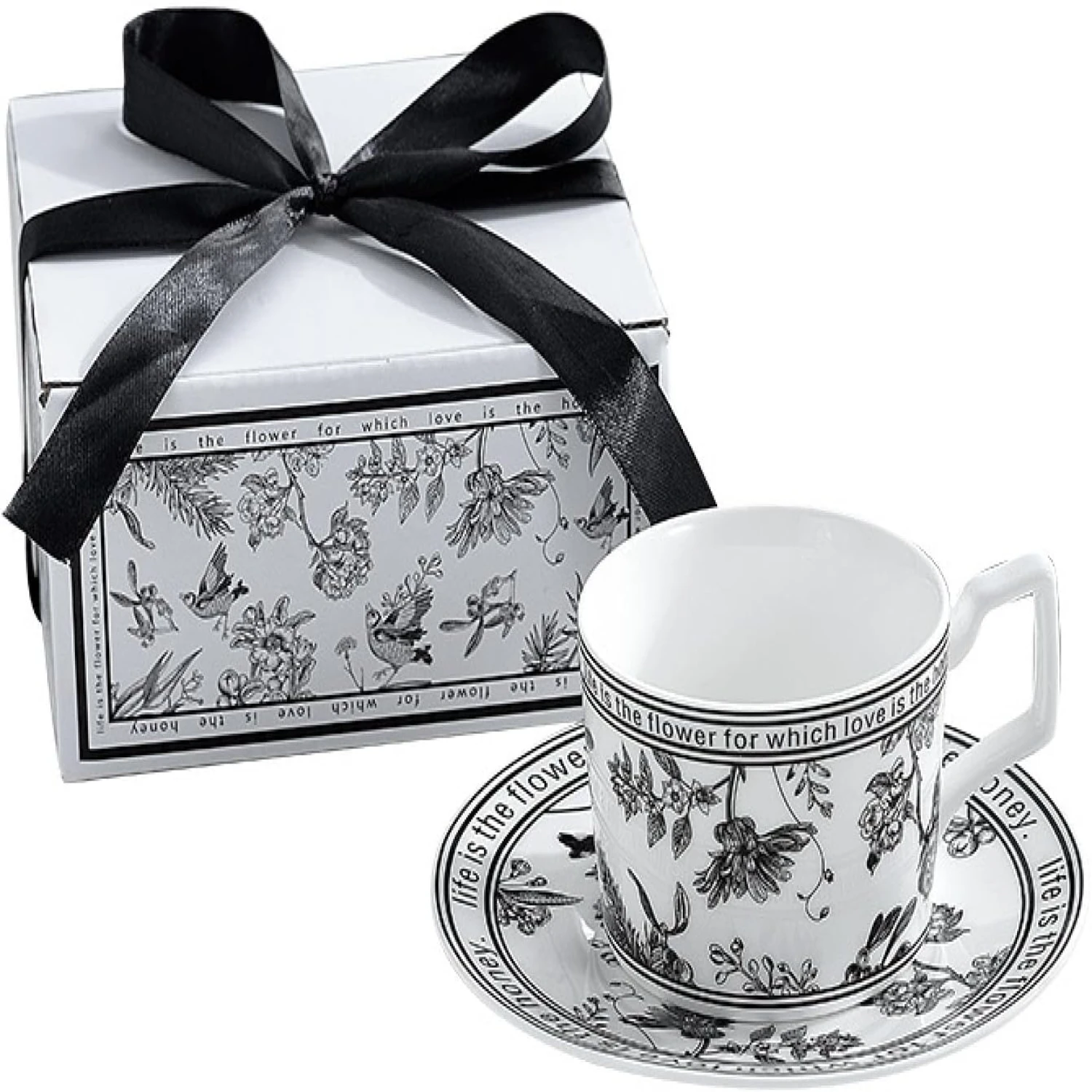 Elegant Vintage Ceramic Coffee Mug and Saucer Set - Beautiful Floral Design - Perfect Gift for Tea Lovers - Charming Souvenir fo 
Elegant Vintage Ceramic Coffee Mug and Saucer Set - Beautiful Floral Design - Perfect Gift for Tea Lovers - Charming Souvenir fo