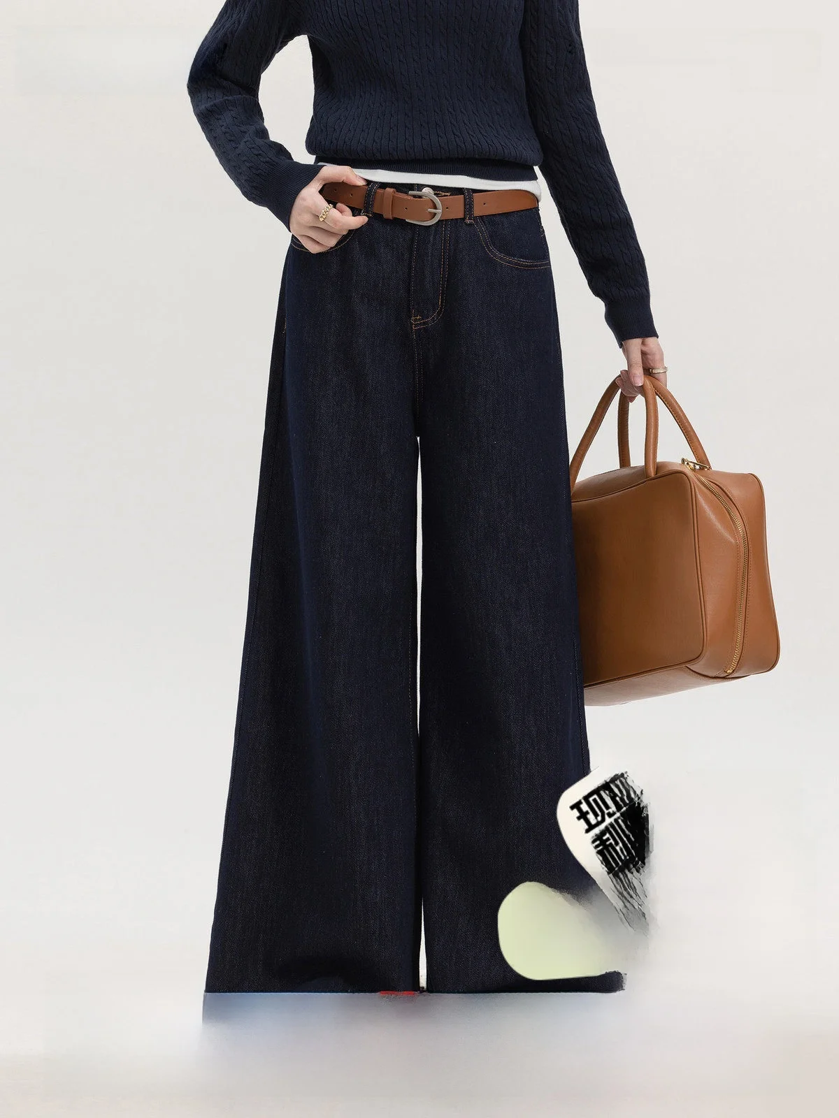 Свободные женские джинсы с высокой талией и драпировкой, широкие брюки, осенние модные брюки прямого кроя Lazy Sle от Wang Xue
Свободные женские джинсы с высокой талией и драпировкой, широкие брюки, осенние модные брюки прямого кроя Lazy Sle от Wang Xue