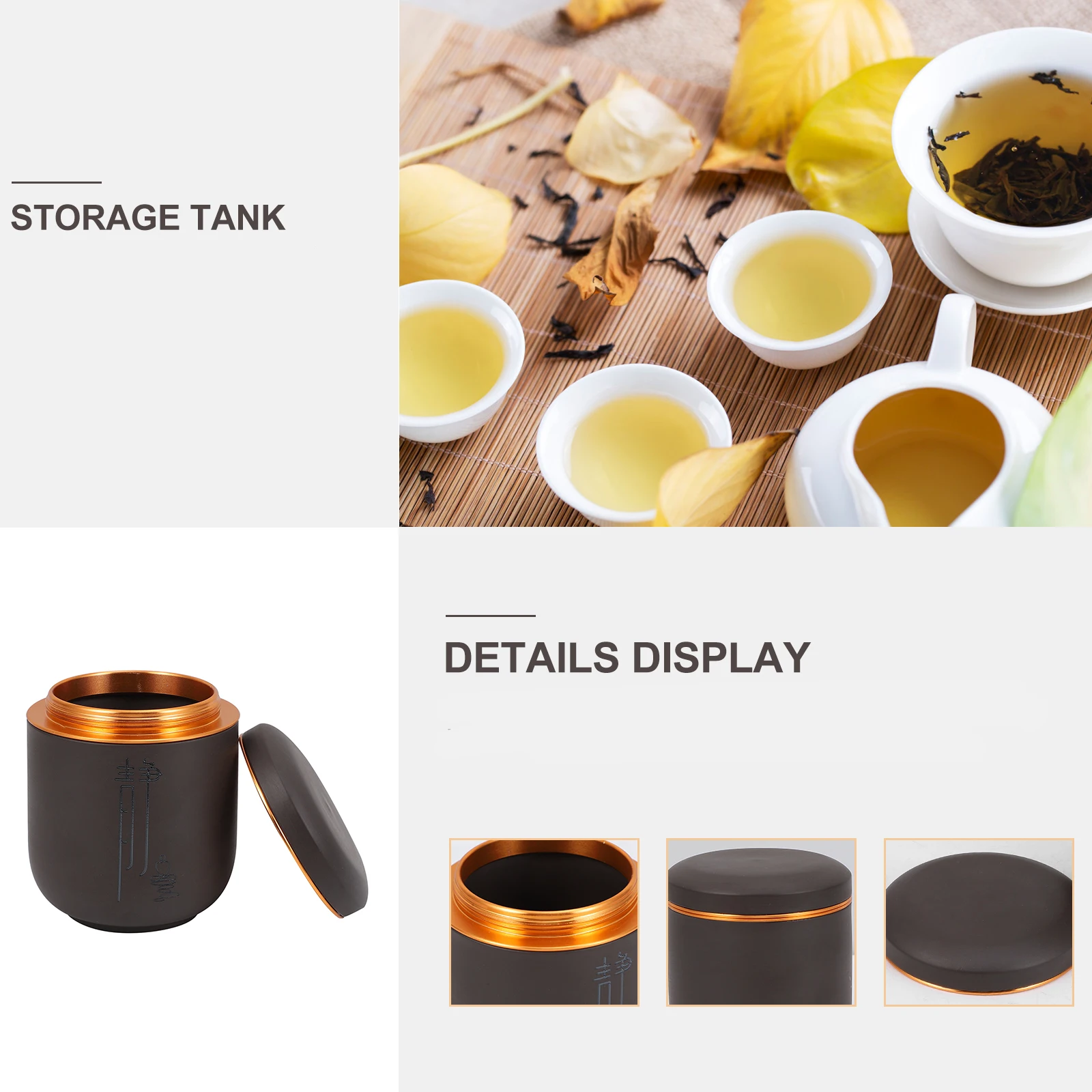 Portable Tea Canister Storage Jar Container Sealed Purple Clay Tin Travel Home Office Restaurant Tea Room Grain Dried Fruit
Portable Tea Canister Storage Jar Container Sealed Purple Clay Tin Travel Home Office Restaurant Tea Room Grain Dried Fruit