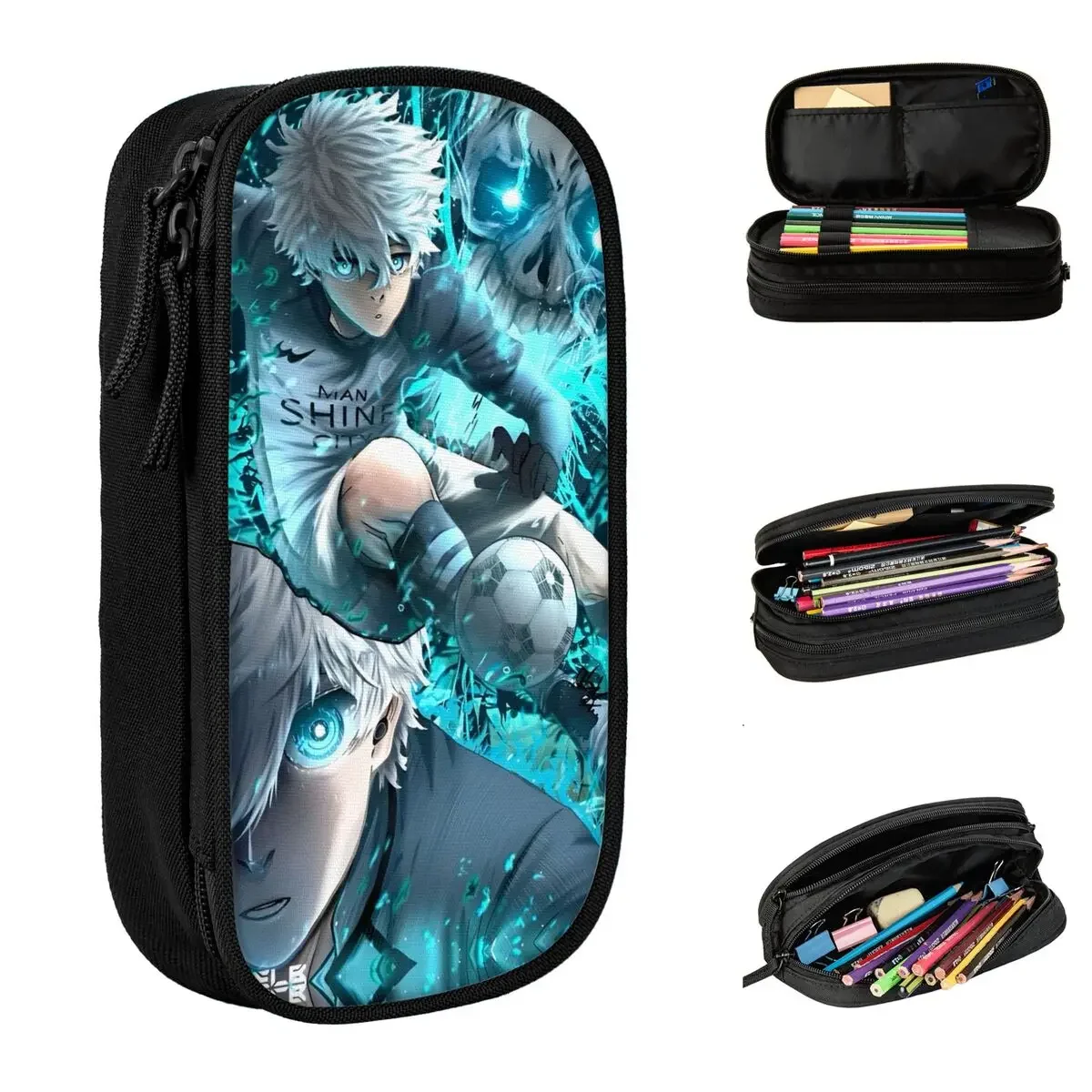 Soccer Player Blue Lock Pencil Cases Pen Box Bag Kids Large Storage Students School Gift Pencilcases
Soccer Player Blue Lock Pencil Cases Pen Box Bag Kids Large Storage Students School Gift Pencilcases