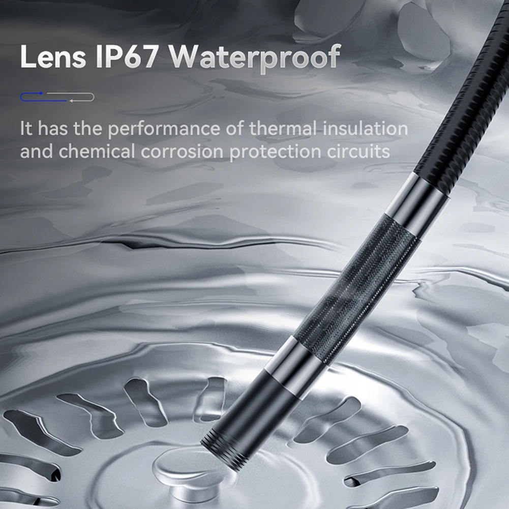 Handheld Phone OTG Borescope S43 with 8mm Single Lens and 360 Degree Rotation for Accurate Pipeline Inspection