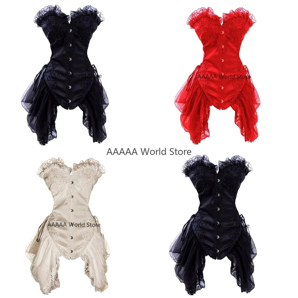Steampunk Underbust Corset Vintage Lace Mesh Gothic Corselet Sexy Chest Binder for Women Cosplay
Steampunk Underbust Corset Vintage Lace Mesh Gothic Corselet Sexy Chest Binder for Women Cosplay