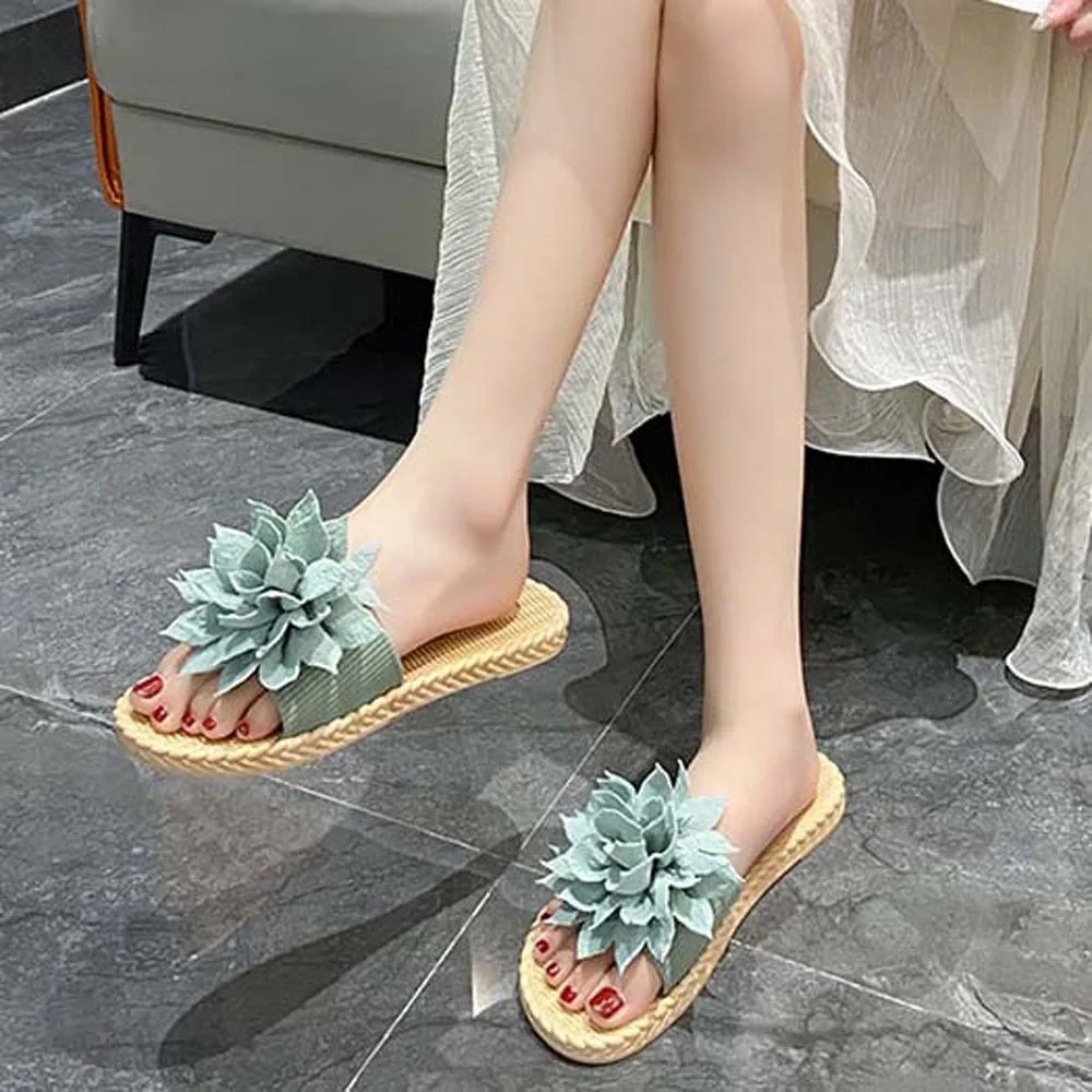 Casual Cloth Flower Flip Flops Women Slippers Non-Slip Seaside Sandals Holiday INS Vacation Beach Slippers Couple Gift
Casual Cloth Flower Flip Flops Women Slippers Non-Slip Seaside Sandals Holiday INS Vacation Beach Slippers Couple Gift