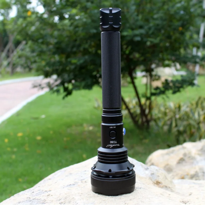 Tank007 TC60 Powerful Military Tactical Flashlight 1200 Lumens Search LED Torch for Hunting Camping by 2 X18650 Battery
Tank007 TC60 Powerful Military Tactical Flashlight 1200 Lumens Search LED Torch for Hunting Camping by 2 X18650 Battery