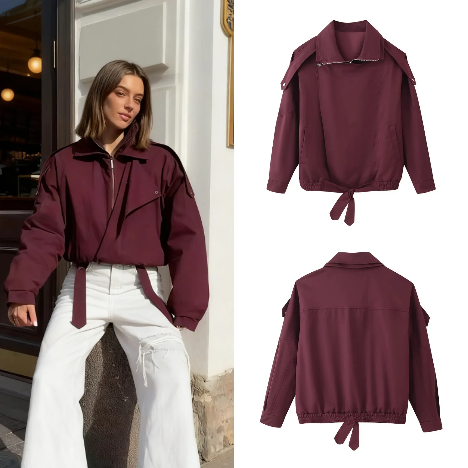 2026 Autumn New Women's Clothing Double Neck Fashion Versatile Casual Long-sleeved Jacket Spring And Summer New Fashion Street
2026 Autumn New Women's Clothing Double Neck Fashion Versatile Casual Long-sleeved Jacket Spring And Summer New Fashion Street