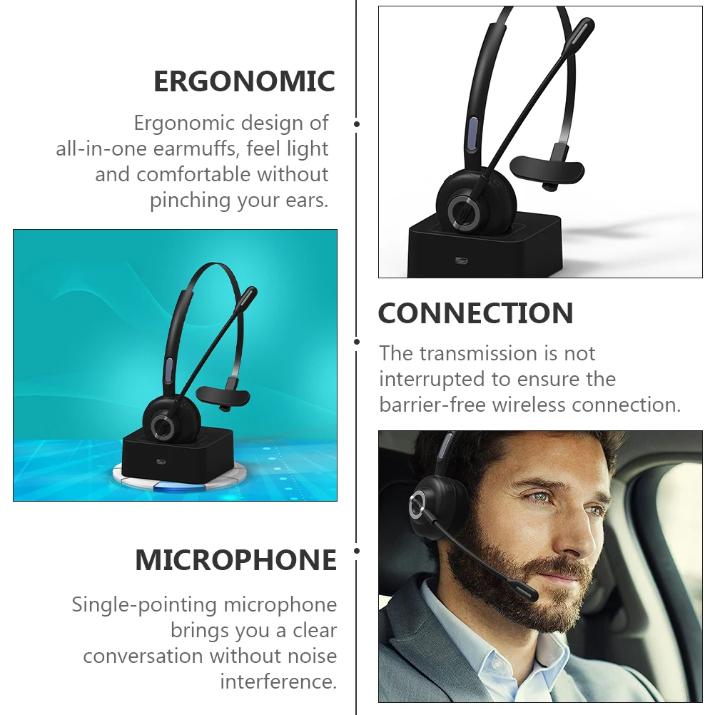 1Set Wireless Music Headset Noise Reduction Headphone Stereo Headset with Microphone Comfortable Lightweight for Work
1Set Wireless Music Headset Noise Reduction Headphone Stereo Headset with Microphone Comfortable Lightweight for Work