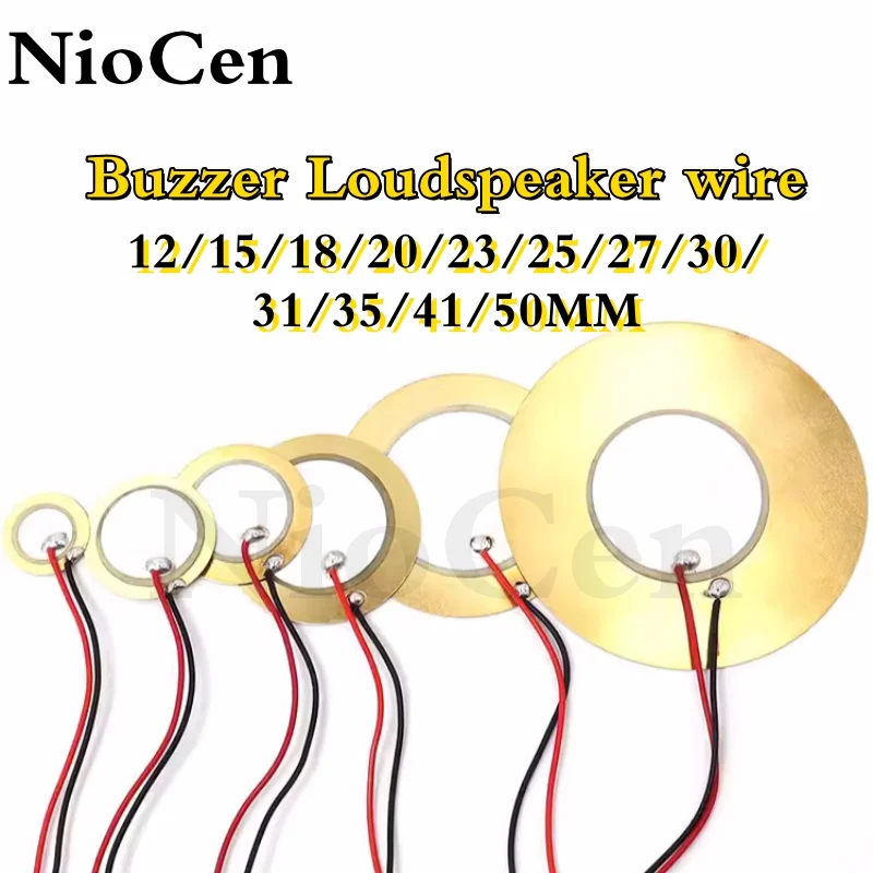 (10pcs)Piezoelectric Ceramic Wafer Plate Sounder Sensor Dia 12/15/18/20/23/25/27/30/31/35/41/50MM For Buzzer Loudspeaker wire
(10pcs)Piezoelectric Ceramic Wafer Plate Sounder Sensor Dia 12/15/18/20/23/25/27/30/31/35/41/50MM For Buzzer Loudspeaker wire