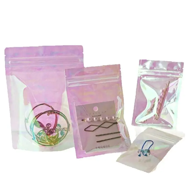 100PCS Holographic Stand Up Zipper Bags, Iridescent Rainbow Pouches for Candy,Tea Snacks, Jewelry & Premium Gift Packaging DIY
100PCS Holographic Stand Up Zipper Bags, Iridescent Rainbow Pouches for Candy,Tea Snacks, Jewelry & Premium Gift Packaging DIY