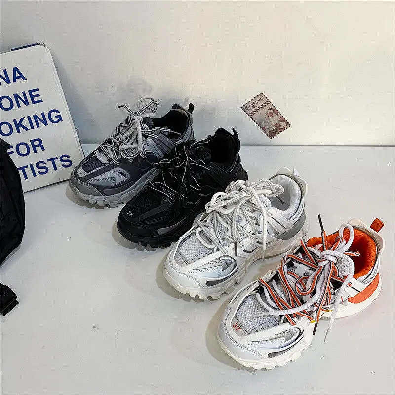 New Brand Women Running Shoes 2023 New Design Women's Gray Vulcanized Shoes Track Sports Shoes Fashion Chunky Sneakers Female
New Brand Women Running Shoes 2023 New Design Women's Gray Vulcanized Shoes Track Sports Shoes Fashion Chunky Sneakers Female
