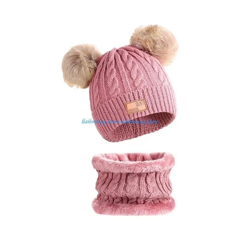 573B Adjustable Childrens Winter Hat And Scarf Set Stretchy Knitted Fabric For School Playdates Sports
573B Adjustable Childrens Winter Hat And Scarf Set Stretchy Knitted Fabric For School Playdates Sports