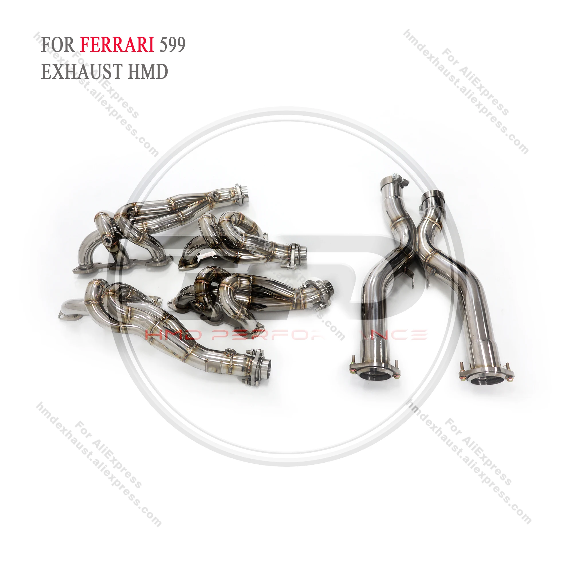 HMD Exhaust System High Flow Performance Headers for Ferrari 599 V12 6.0L With Heat Shield Racing Manifold
HMD Exhaust System High Flow Performance Headers for Ferrari 599 V12 6.0L With Heat Shield Racing Manifold