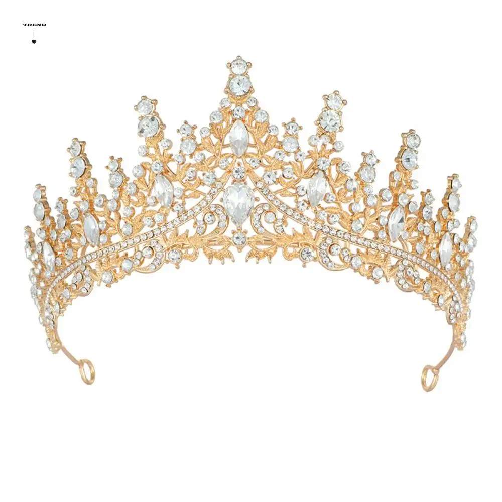 Temperament Luxury Baroque Crown Shiny Colorful Rhinestone Crown Hair Ornaments Elegant Princess Tiara Dress Accessories
Temperament Luxury Baroque Crown Shiny Colorful Rhinestone Crown Hair Ornaments Elegant Princess Tiara Dress Accessories
