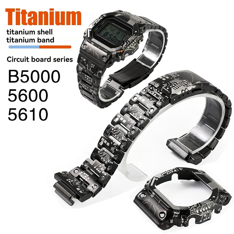 Модифицированный корпус из титана с ремешком для Casio DW5600 DW-5600 GW-B5600 GW-M5610 GMW-B5000, металлический корпус из нержавеющей стали для мужчин
Модифицированный корпус из титана с ремешком для Casio DW5600 DW-5600 GW-B5600 GW-M5610 GMW-B5000, металлический корпус из нержавеющей стали для мужчин