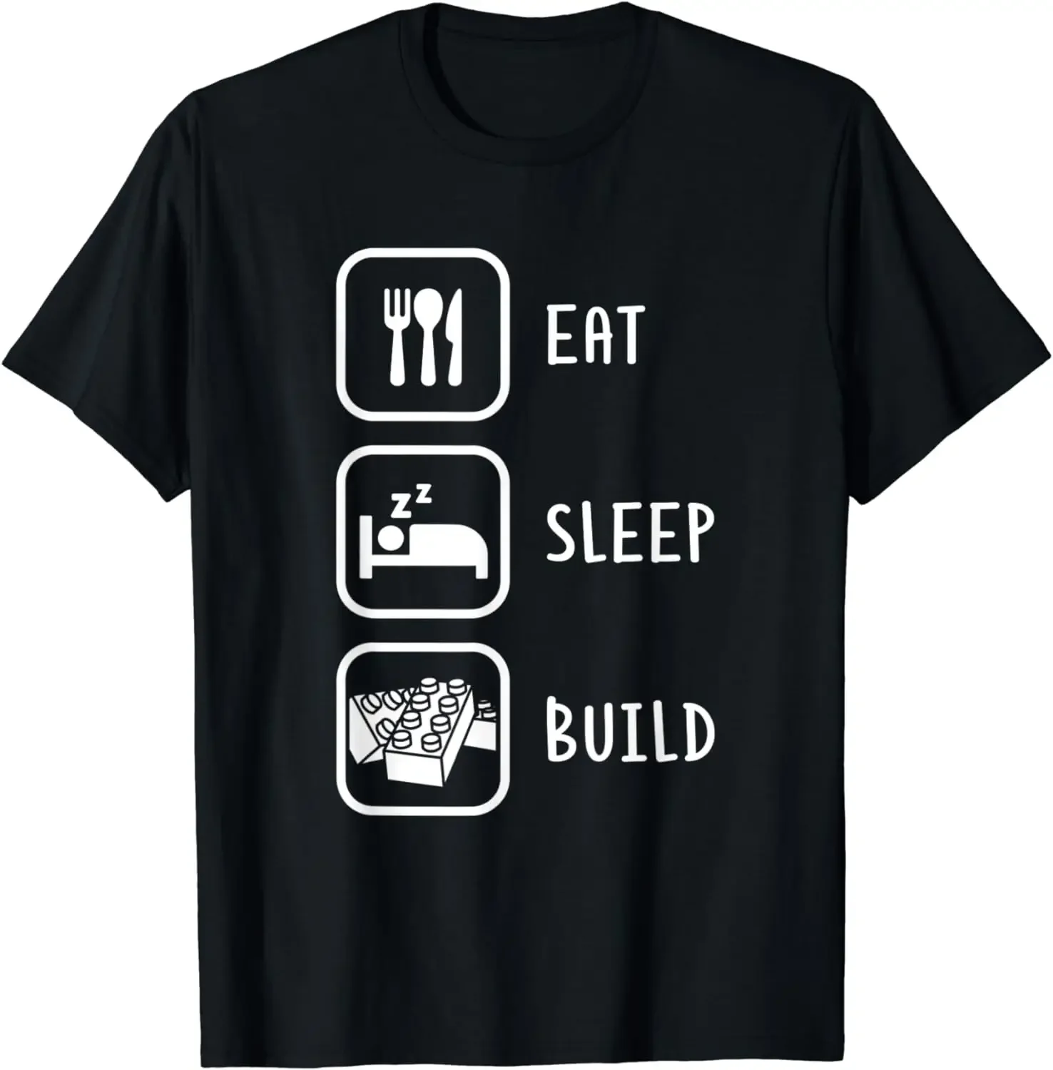 Eat Sleep Build Brick Toy Fest T-Shirt Fun Toy Building Block Clothes Print Original Design Gifts Tshirt Men Clothing Tops
Eat Sleep Build Brick Toy Fest T-Shirt Fun Toy Building Block Clothes Print Original Design Gifts Tshirt Men Clothing Tops