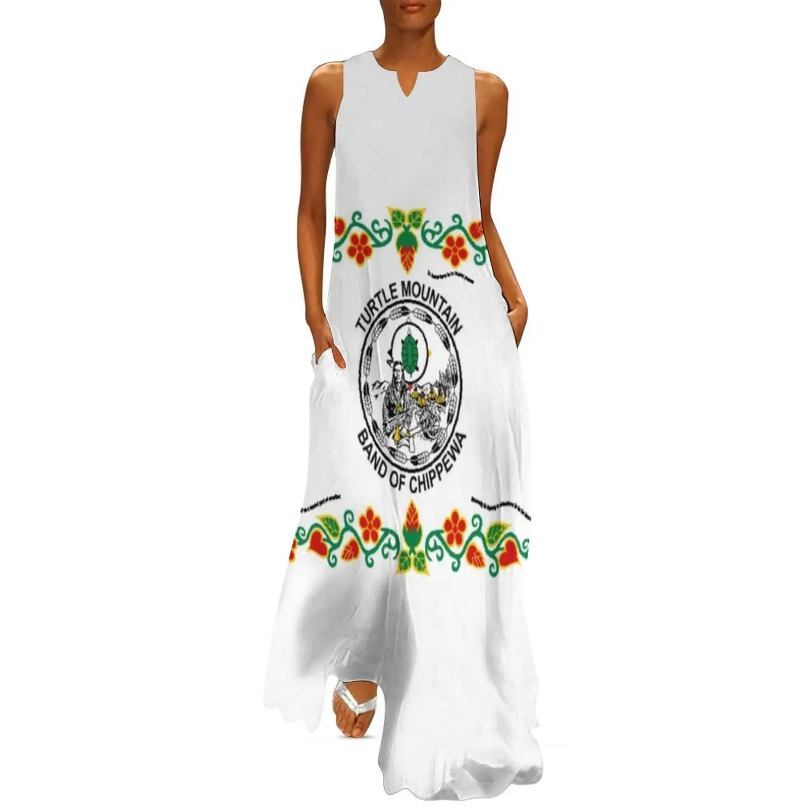 Flag of Turtle Mountain Band of Chippewa Indian Reservation of North Dakota USA Long Dress prom clothes Dresses gala
Flag of Turtle Mountain Band of Chippewa Indian Reservation of North Dakota USA Long Dress prom clothes Dresses gala