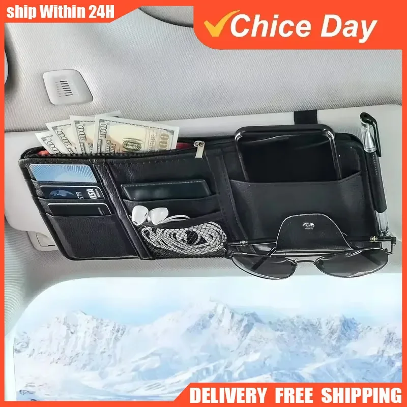 Car Sun Visor Organizer Multi-pocket Zipper Auto Truck SUV Storage Pouch Bills Pen Card Glasses Holder Car Accessories Gadget
Car Sun Visor Organizer Multi-pocket Zipper Auto Truck SUV Storage Pouch Bills Pen Card Glasses Holder Car Accessories Gadget