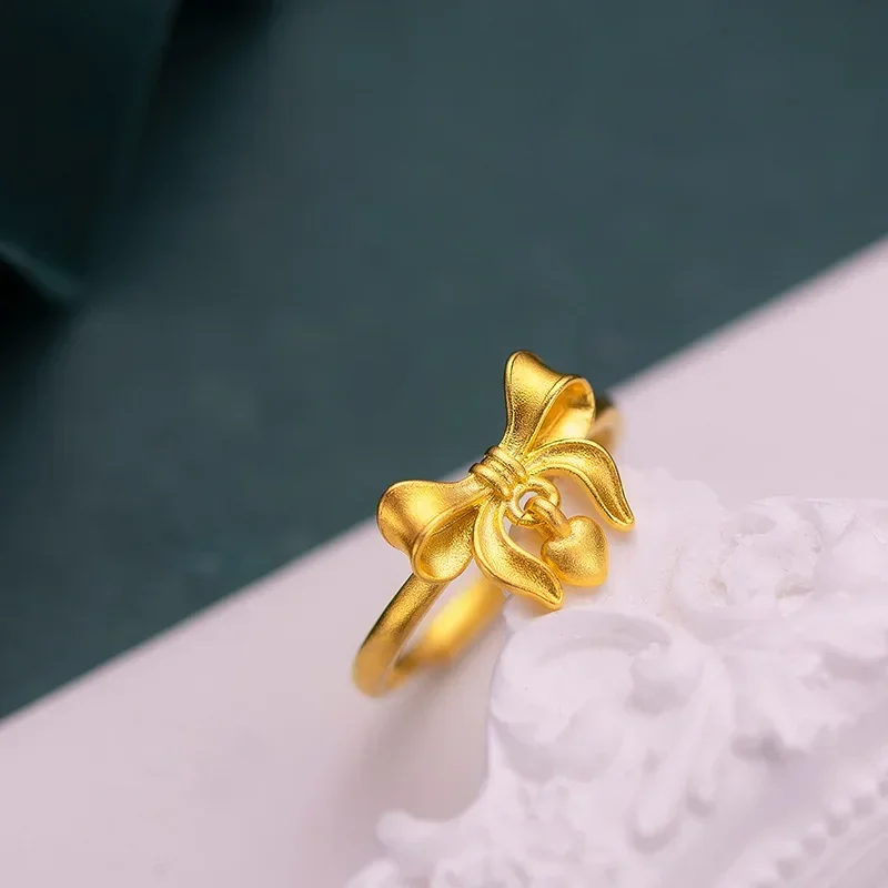 9999 Real Gold 24K Vitality Girl Cute Sweet Wind Butterfly Love Little Girl Ring, Niche Fairy Fugitive Princess Ring
9999 Real Gold 24K Vitality Girl Cute Sweet Wind Butterfly Love Little Girl Ring, Niche Fairy Fugitive Princess Ring