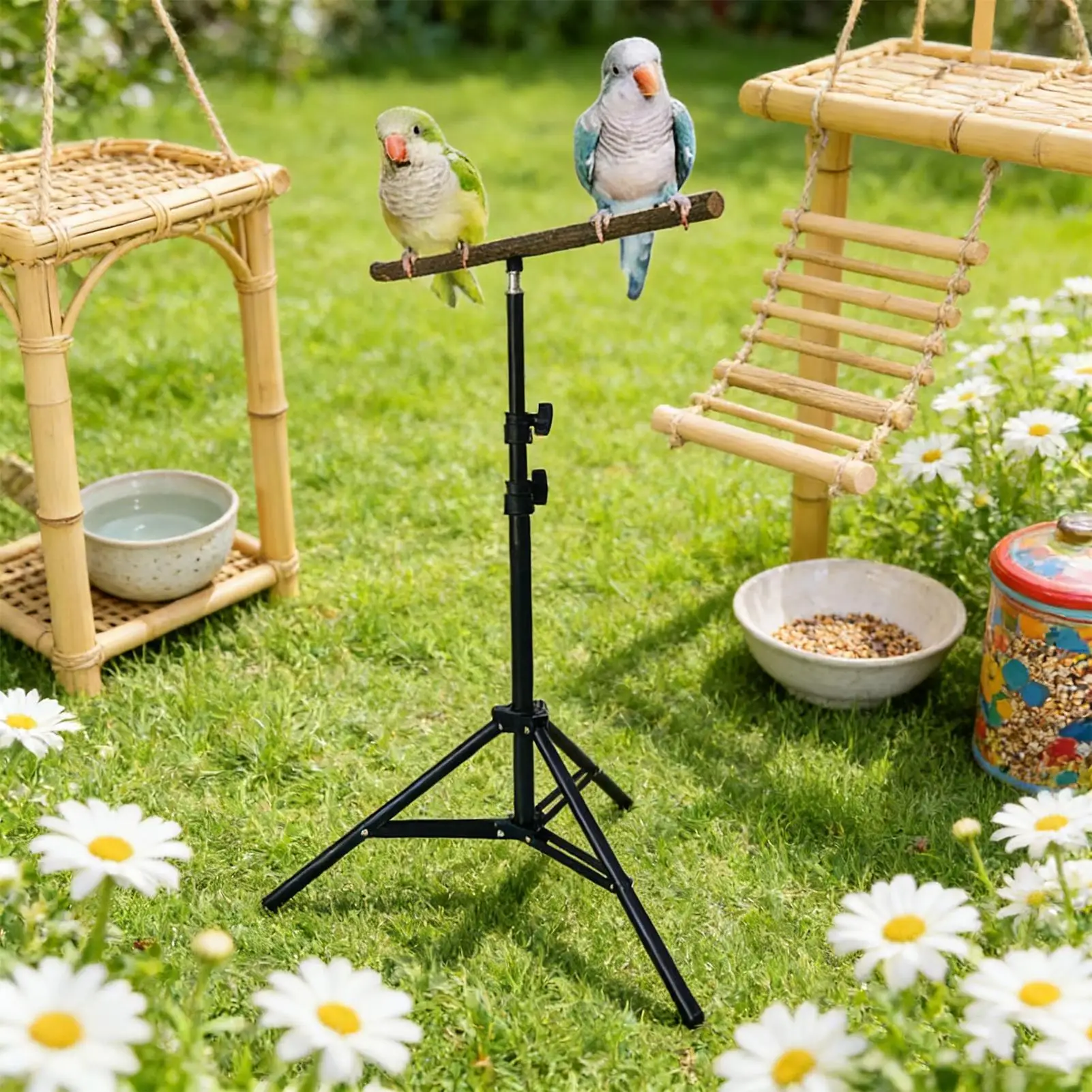 Регулируемая складная подставка-тренажер для птиц на треноге для дрессировки домашних животных, для использования дома, в помещении, на улице, на веранде, во дворе
Регулируемая складная подставка-тренажер для птиц на треноге для дрессировки домашних животных, для использования дома, в помещении, на улице, на веранде, во дворе