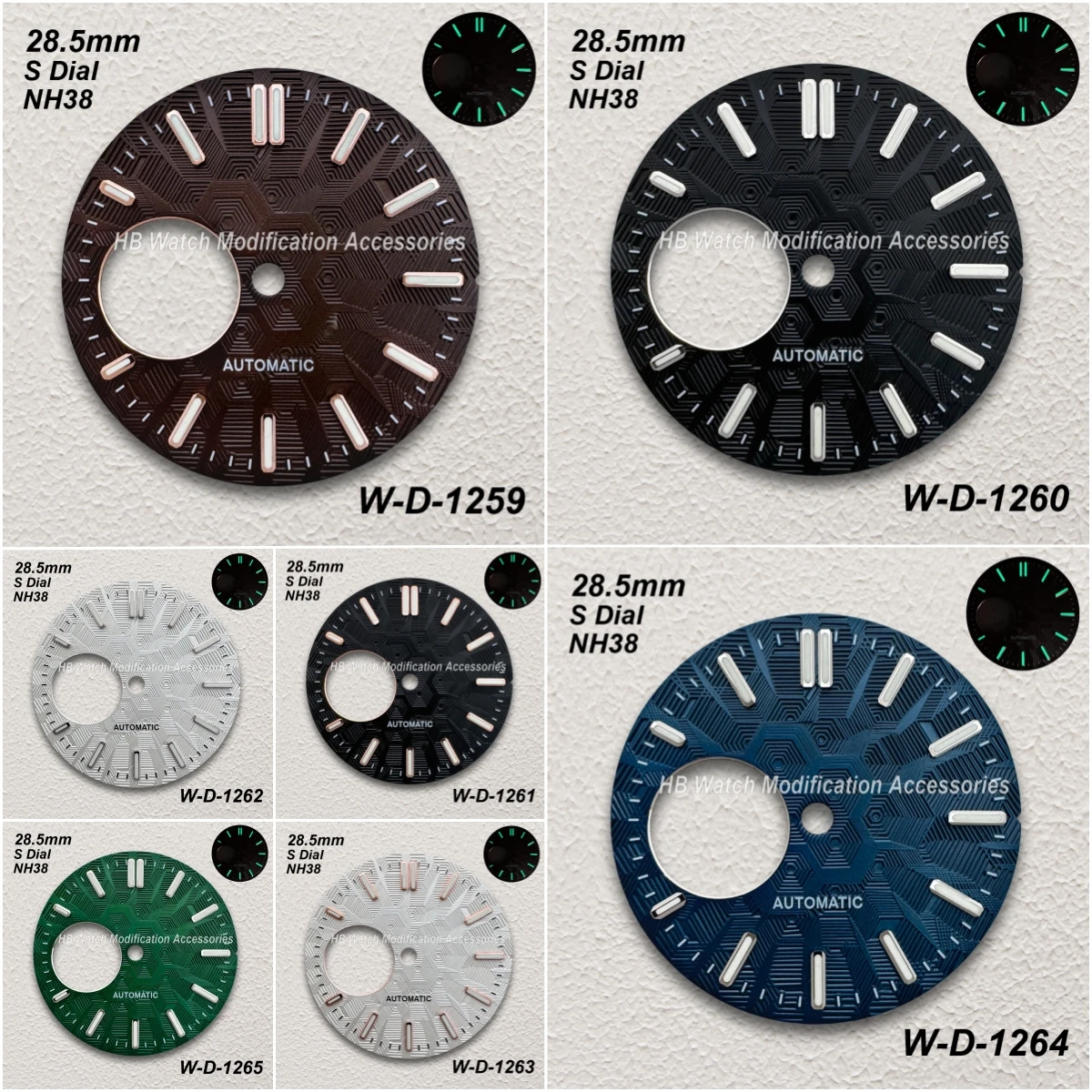 28.5mm S Logo Hollow Out Dial Fit NH38 Movement Green Luminous Geometric Figure High-Quality Watch Modification Accessories
28.5mm S Logo Hollow Out Dial Fit NH38 Movement Green Luminous Geometric Figure High-Quality Watch Modification Accessories