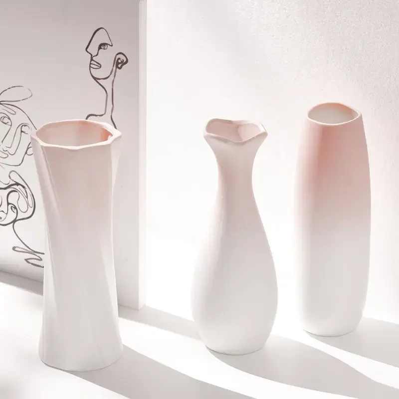 Nordic Plastic Vase Simple Pink Fresh Flower Pot Storage Bottle for Flowers Living Room Modern Home Decorations Ornaments
Nordic Plastic Vase Simple Pink Fresh Flower Pot Storage Bottle for Flowers Living Room Modern Home Decorations Ornaments