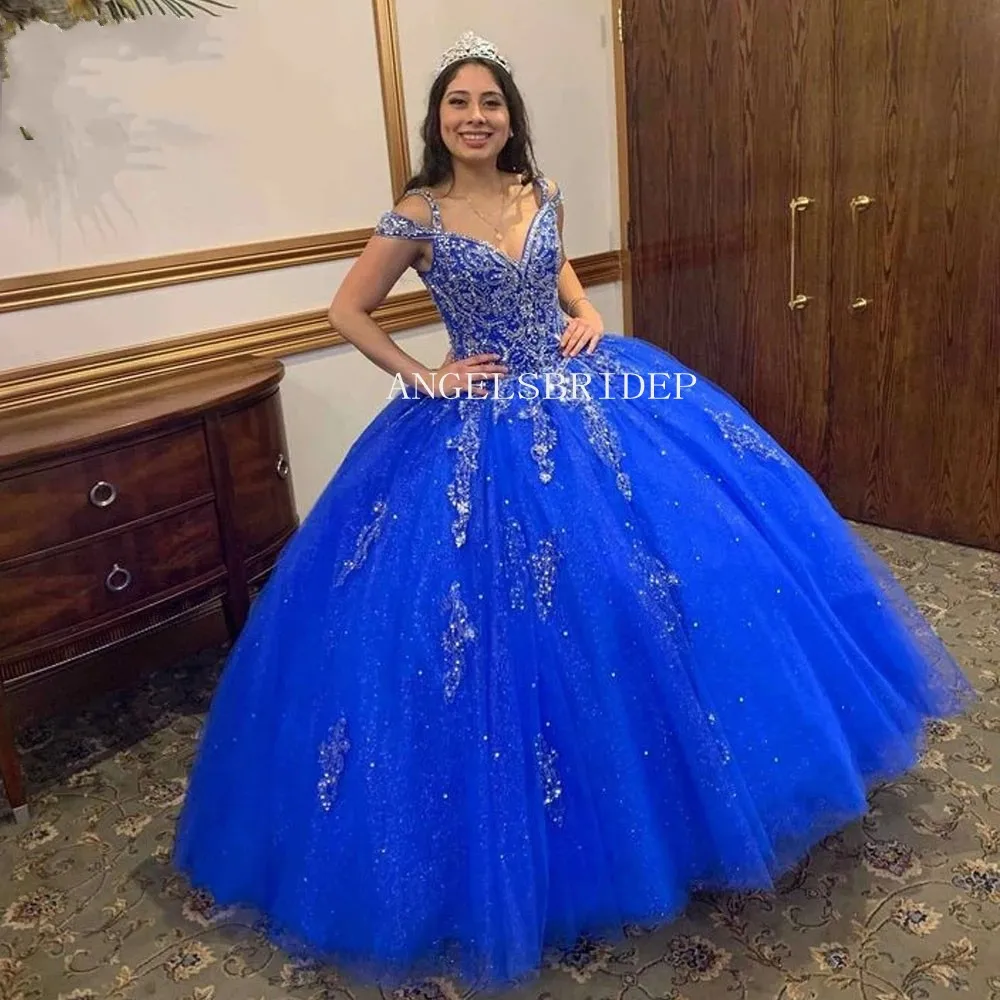 Angelsbridep Royal Blue Appliques Princess Ball Gown 15 Year Old Quinceanera Dresses Celebrity Birthday Vestidos De Quinceañera
Angelsbridep Royal Blue Appliques Princess Ball Gown 15 Year Old Quinceanera Dresses Celebrity Birthday Vestidos De Quinceañera