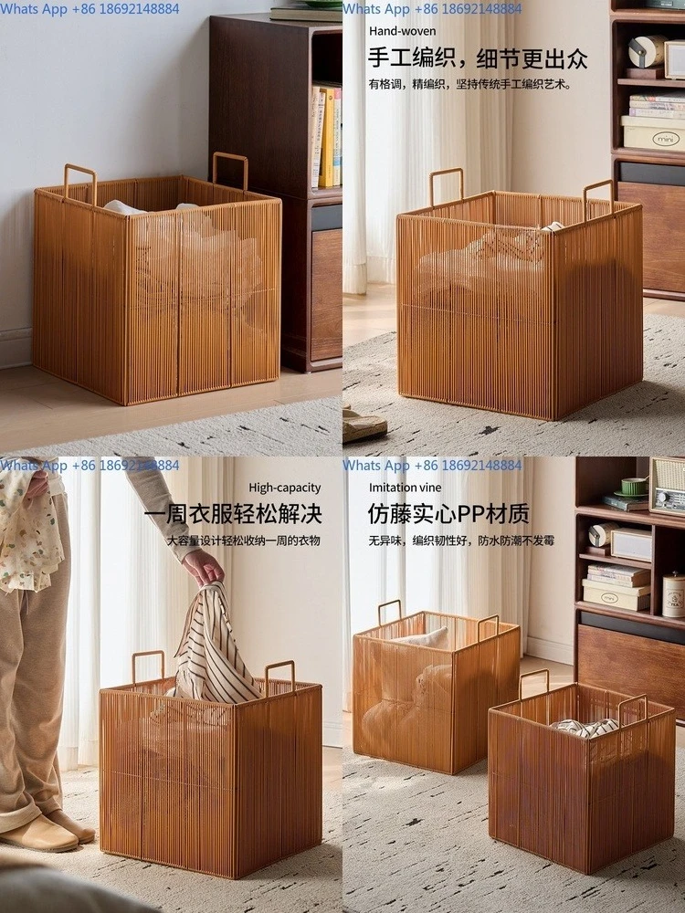 Laundry Basket for Home Use Japanese Style High Capacity Clothing Storage Bin Living Room Bedroom
Laundry Basket for Home Use Japanese Style High Capacity Clothing Storage Bin Living Room Bedroom