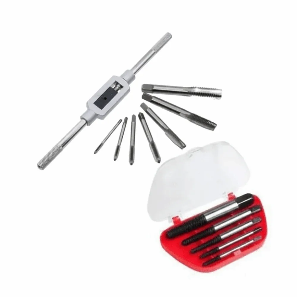 High Speed Steel Ratchet Tap Wrench Adjustable Screw Taps M3-M12 Metric Thread Metric Tap Wrench Set Machine Hand Tool
High Speed Steel Ratchet Tap Wrench Adjustable Screw Taps M3-M12 Metric Thread Metric Tap Wrench Set Machine Hand Tool