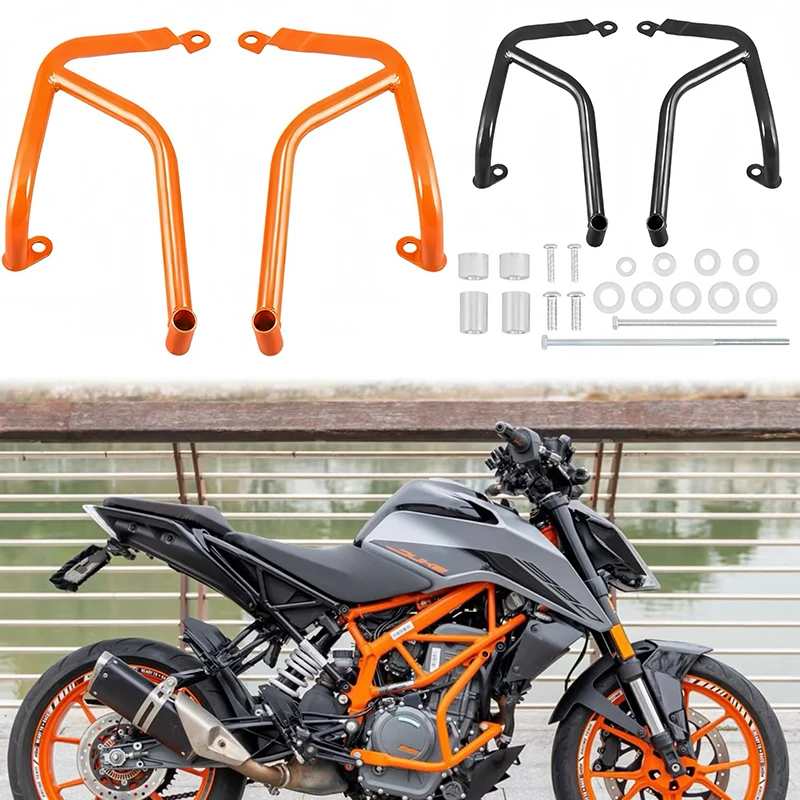 Motorcycle Crash Bar for KTM Duke 390 2017-2023 CNC Engine Guard Frame Protective Skid Plate Off-Road Dirt Bike Accessories
Motorcycle Crash Bar for KTM Duke 390 2017-2023 CNC Engine Guard Frame Protective Skid Plate Off-Road Dirt Bike Accessories