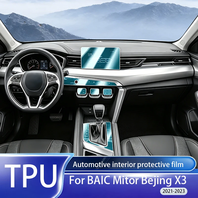 Fit for BAIC Beijing X3 2021-2023 Clear TPU PPF Anti Scratch Gear GPS Navigation Center Console Interior Protective Sticker Kit
Fit for BAIC Beijing X3 2021-2023 Clear TPU PPF Anti Scratch Gear GPS Navigation Center Console Interior Protective Sticker Kit