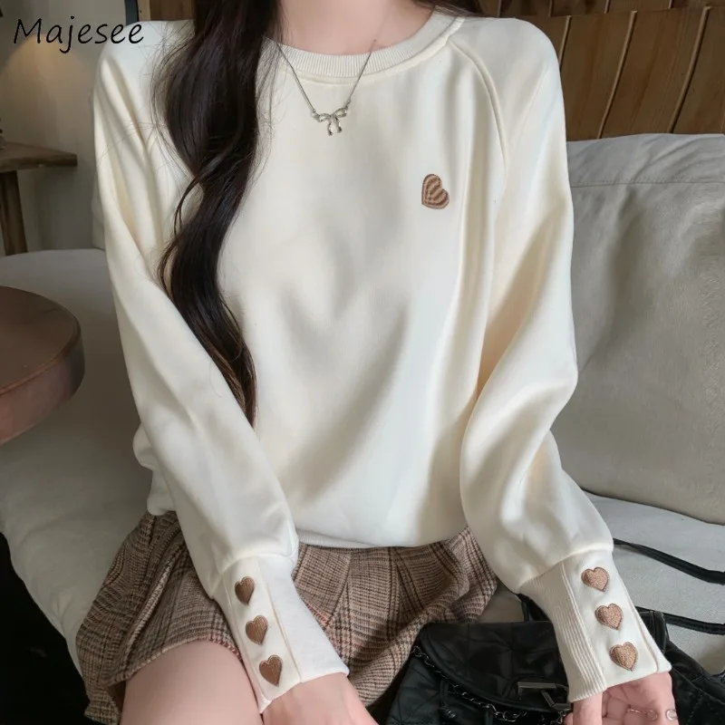 Толстовки женские с круглым вырезом шикарные с вышивкой в форме сердца классические популярные утепленные бархатные осенне-зимние универсальные винтажные студенческие Y2k
Толстовки женские с круглым вырезом шикарные с вышивкой в форме сердца классические популярные утепленные бархатные осенне-зимние универсальные винтажные студенческие Y2k