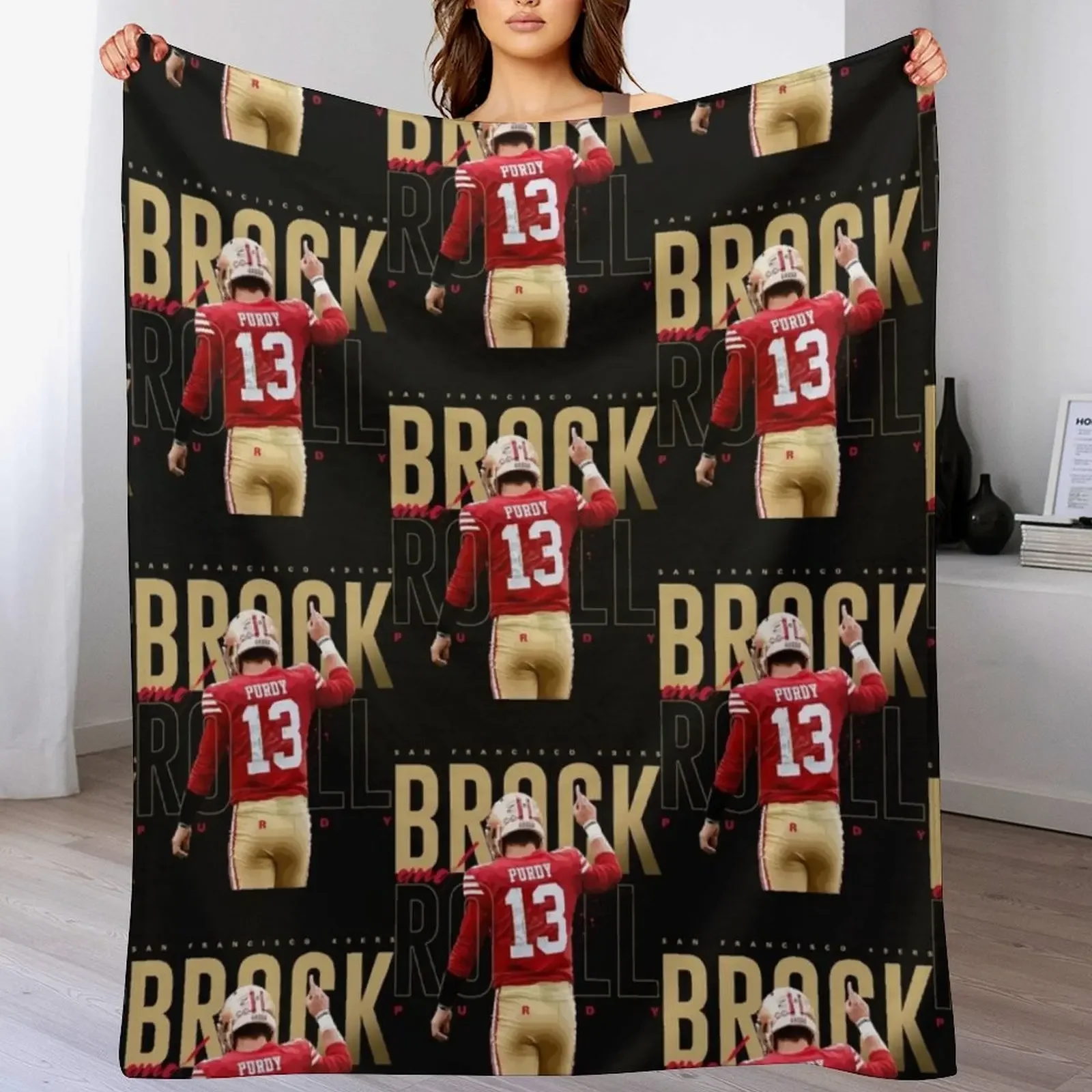 Brock Purdy 13 Throw Blanket Easy Care Comfortable Blanket for Couch
Brock Purdy 13 Throw Blanket Easy Care Comfortable Blanket for Couch