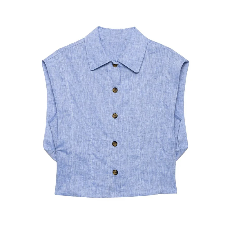 Summer Women's Sleeveless Shirts Tops 2026 New Fashion Vest Blouses Top Short Elegant Women's Shirt
Summer Women's Sleeveless Shirts Tops 2026 New Fashion Vest Blouses Top Short Elegant Women's Shirt