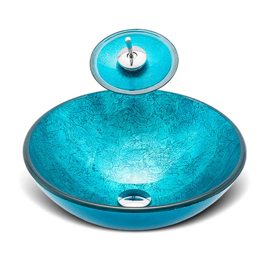 European style art basin household wash basin tempered glass wash basin hotel wash basin Brass Waterfall Faucet Washroom basin
European style art basin household wash basin tempered glass wash basin hotel wash basin Brass Waterfall Faucet Washroom basin