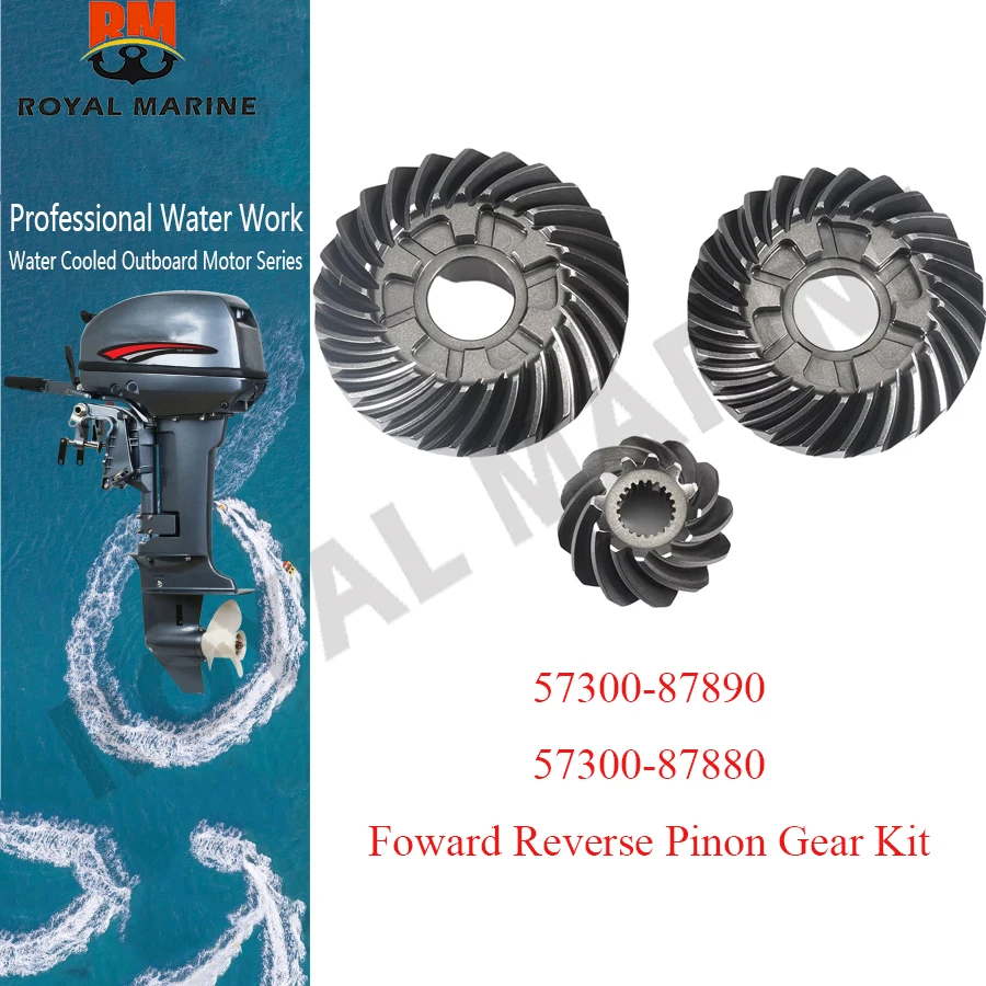For Suzuki Foward Reverse Pinon Gear Kit 57300-87890 Outboard Motor 4T DF70 to DF90 2014 up Also fit 57300-87880 replaces
For Suzuki Foward Reverse Pinon Gear Kit 57300-87890 Outboard Motor 4T DF70 to DF90 2014 up Also fit 57300-87880 replaces