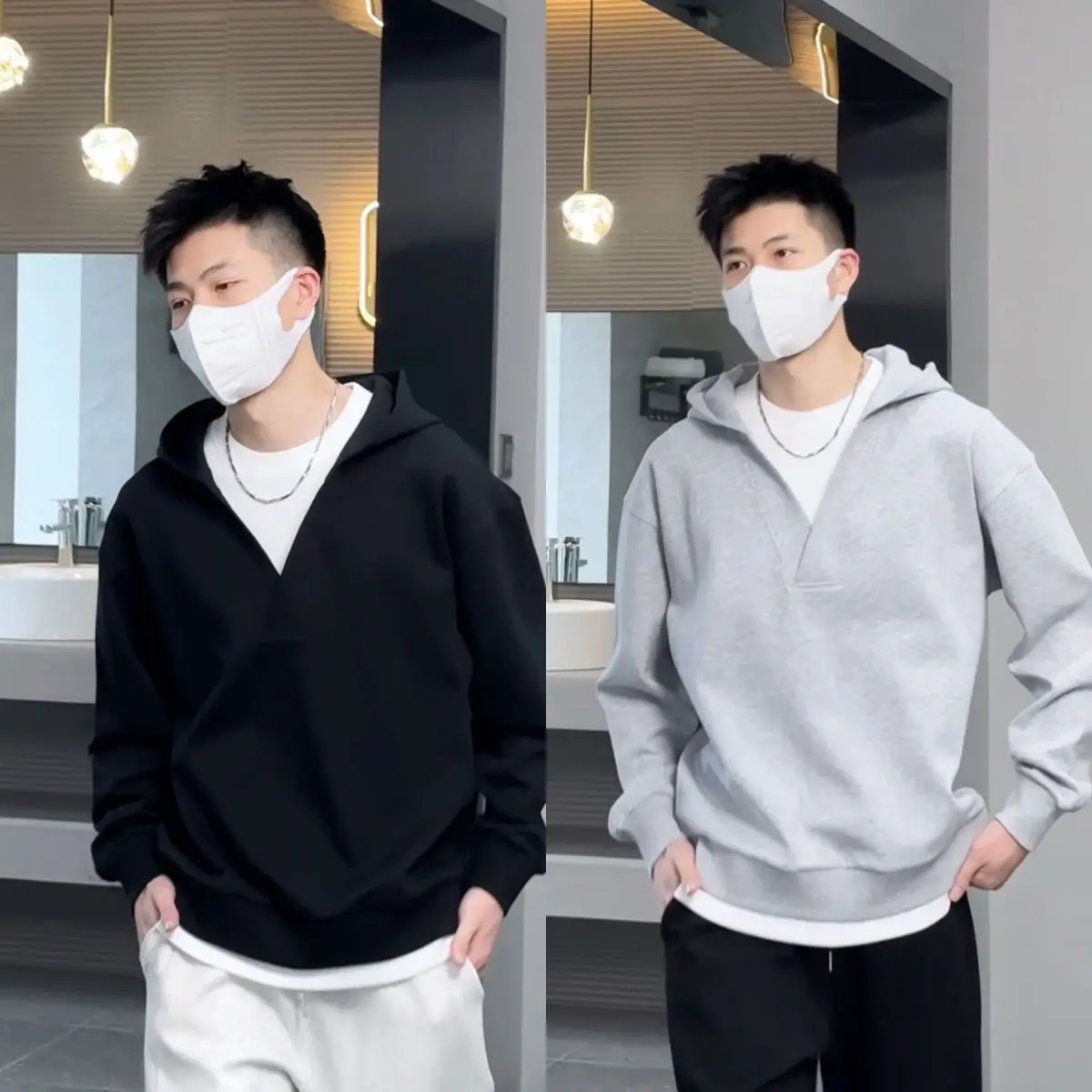 Spring New Fake Two-piece Pullover Long-sleeved Hooded Sweatshirt Men Casual Loose Versatile Top
Spring New Fake Two-piece Pullover Long-sleeved Hooded Sweatshirt Men Casual Loose Versatile Top