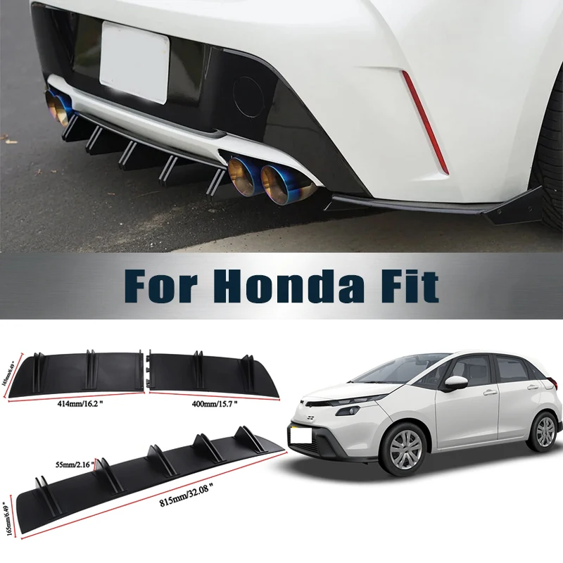 For Honda Fit Rear Diffuser Shark Fin Double Wing ABS Curved Aero Spoiler Anti-Collision Chassis Protector Car Styling
For Honda Fit Rear Diffuser Shark Fin Double Wing ABS Curved Aero Spoiler Anti-Collision Chassis Protector Car Styling